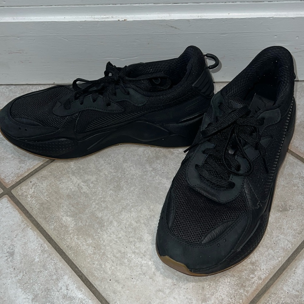 Puma Men's RS-X AO Black Gum Running Sneaker Size 11 - Picture 2 of 8
